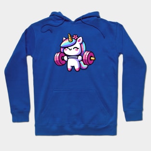 Weightlifting Unicorn Olympics 🏋️🦄 - Lifting Cuteness! Hoodie